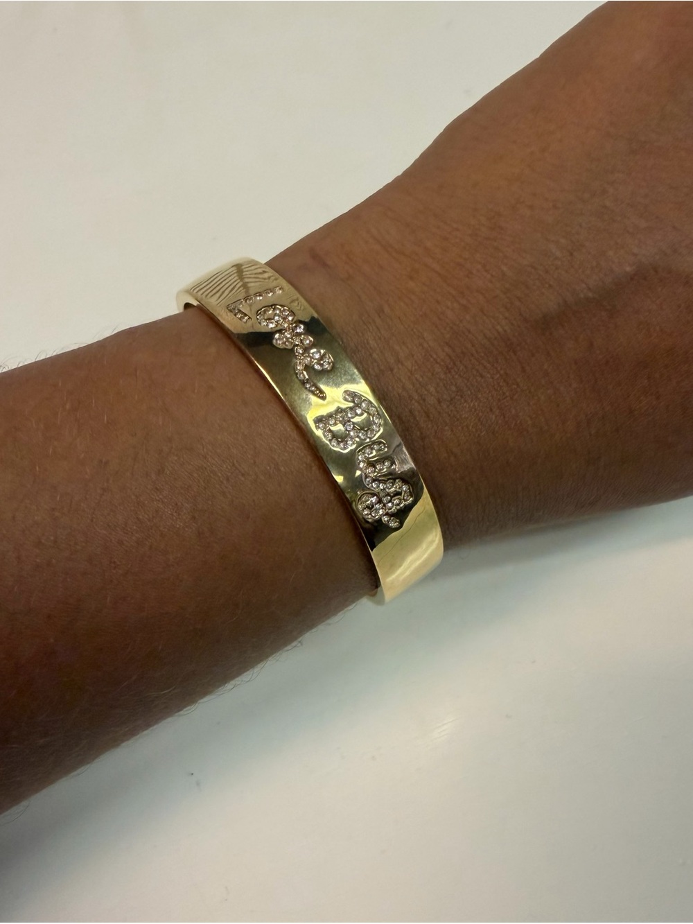 Kate Spade Love Bug Gold & Crystal Cuff Bracelet - Picture 1 of 4